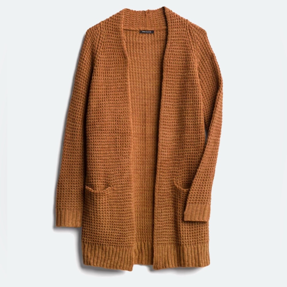 Rust Pink Clover Chunky Cardigan